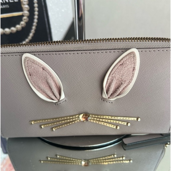 Kate Spade bunny collection sold out Saffiano Leather Wallet like new - Picture 8 of 9